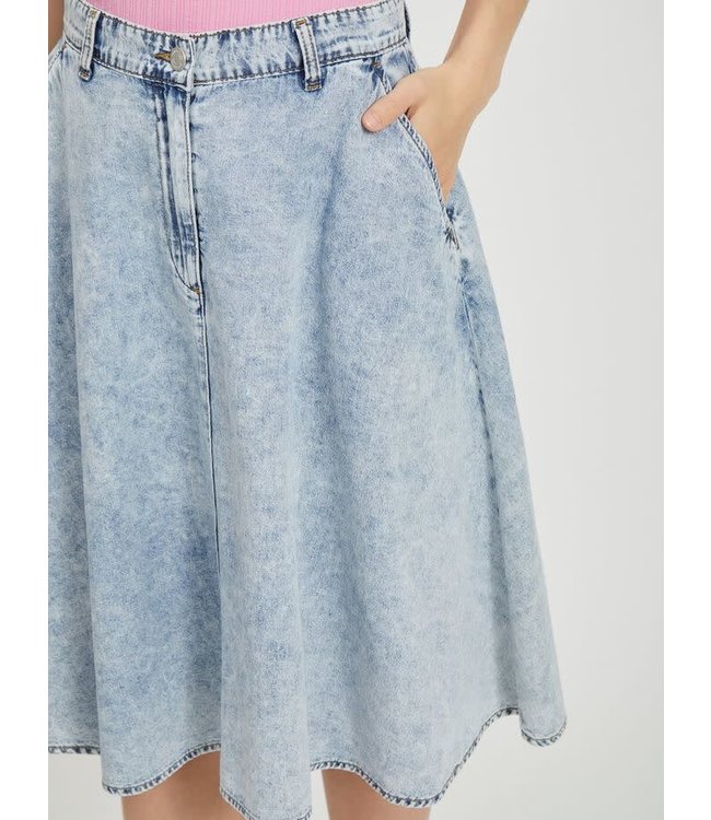 VILA VICLASH HW SKIRT/DES DENIM STONEWASH