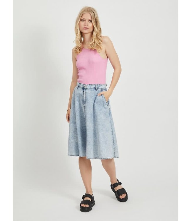 VILA VICLASH HW SKIRT/DES DENIM STONEWASH