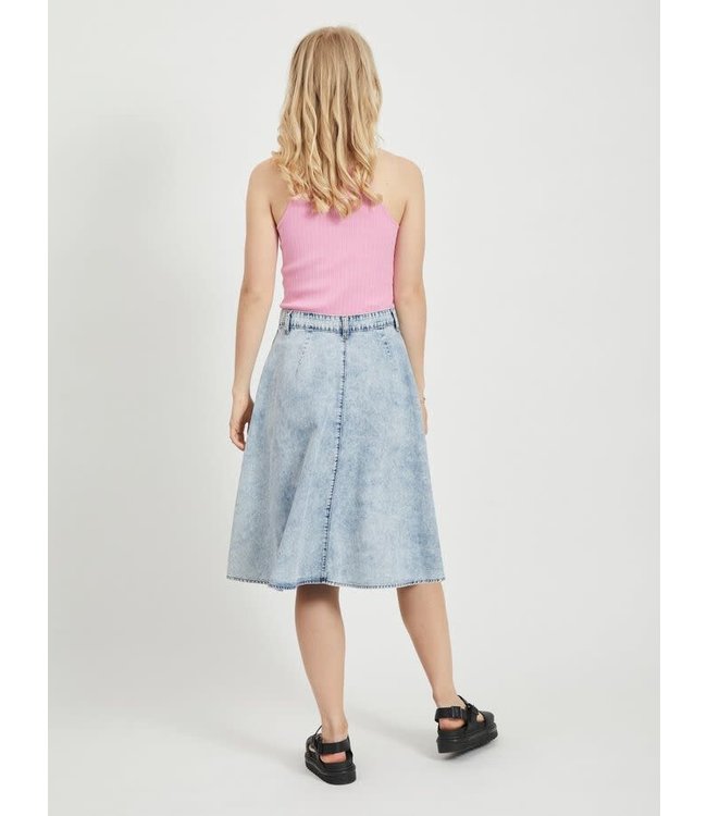 VILA VICLASH HW SKIRT/DES DENIM STONEWASH