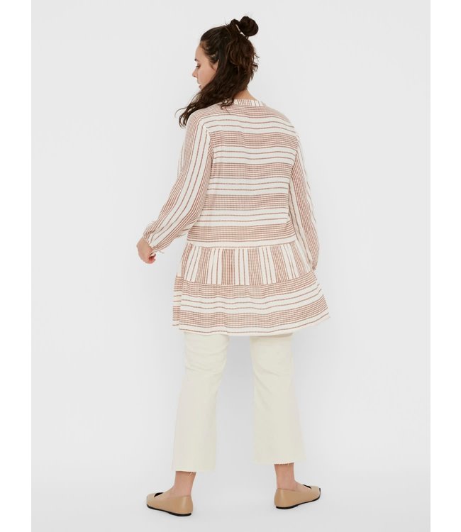 VERO MODA CURVE VMMIRO LS TUNIC - K CURVE BIRCH
