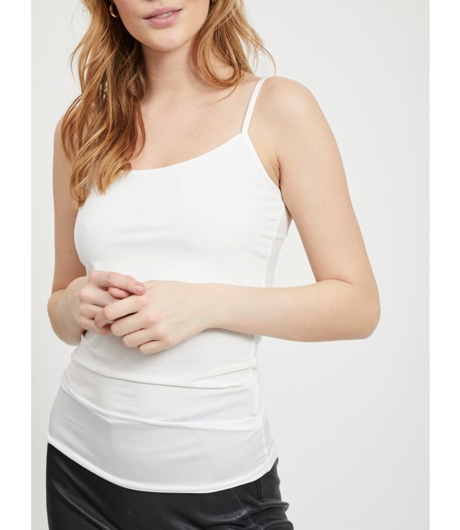 VILA Visurface Strap Top New-Noos Optical Snow