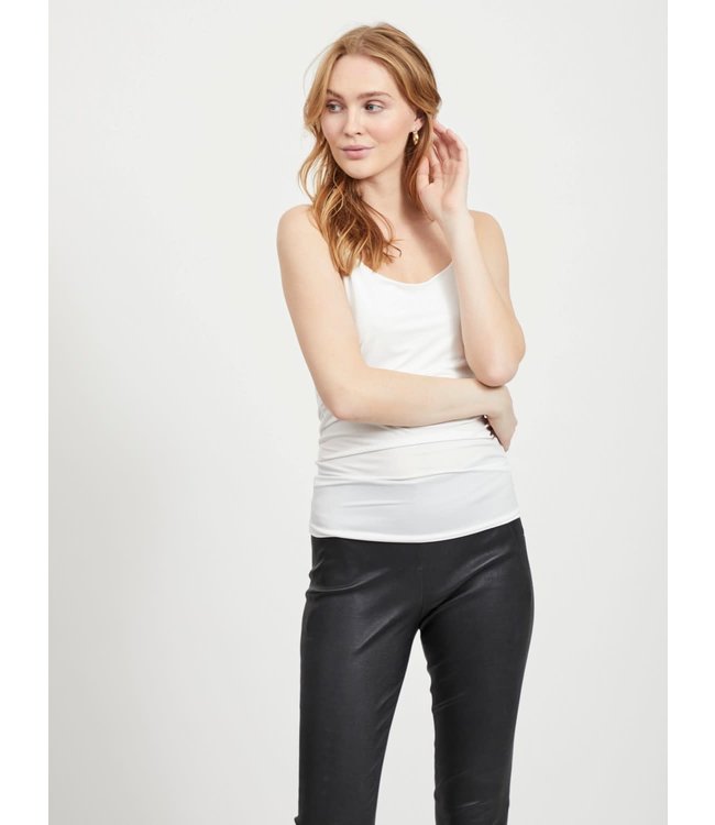 VILA Visurface Strap Top New-Noos Optical Snow