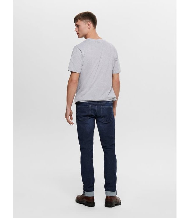Only & Sons ONSCAM SLIM SS TEE LIGHT GREY MELANGE