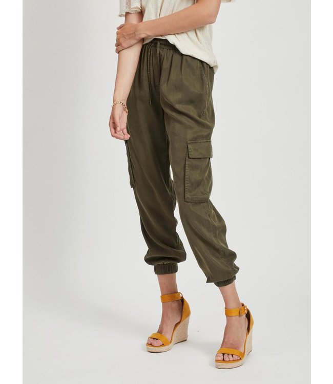 VILA VILISTI RW RX 7/8 PANT FOREST NIGHT