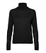 VERO MODA CURVE VMMILDA LS ROLLNECK BUTTON SLIT BL CURVE BLACK