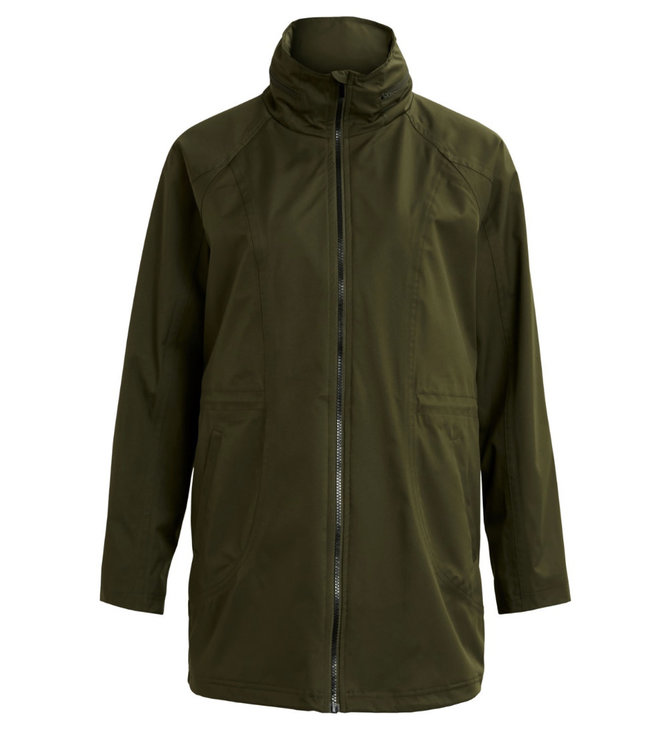 VILA VIWINDAS COATED JACKET FOREST GREEN