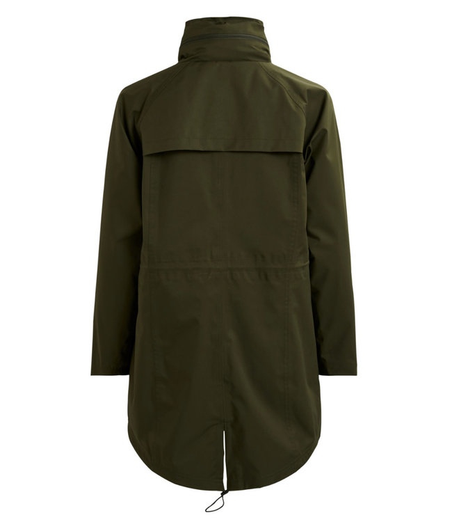 VILA VIWINDAS COATED JACKET FOREST GREEN