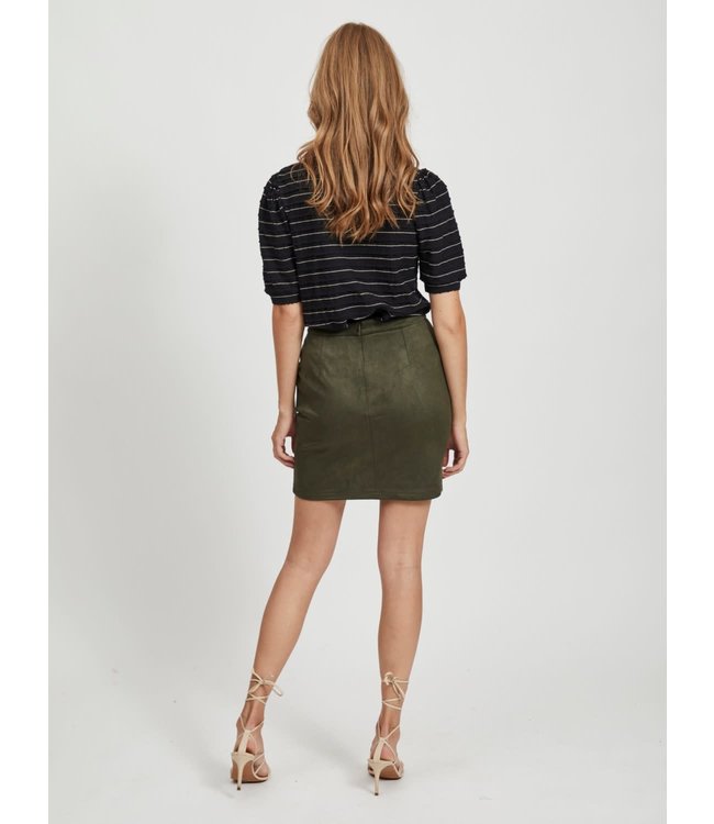VILA VIFADDY RW SKIRT FOREST GREEN
