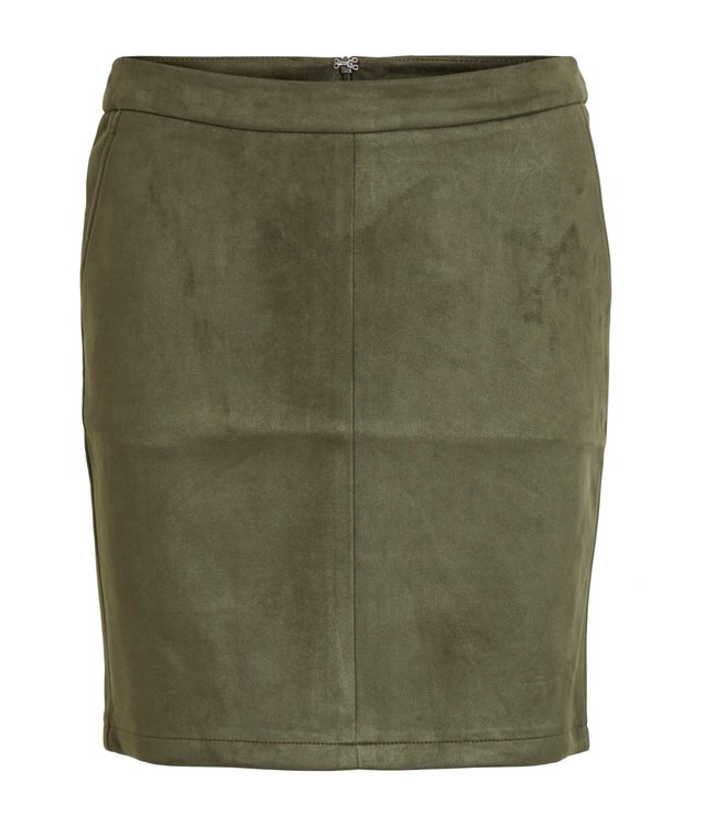 VILA VIFADDY RW SKIRT FOREST GREEN