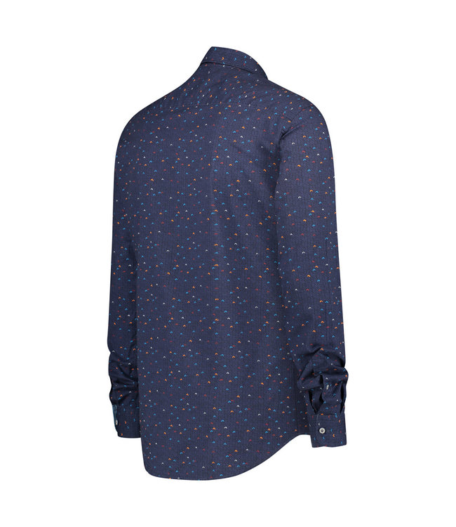 Companeros Printed Shirt Knit Navy