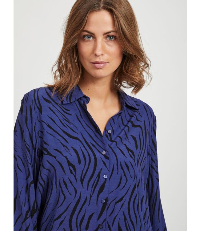 VILA VISIMOZEBBA L/S MIDI SHIRT DRESS/SU