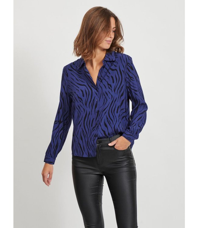 VILA VISIMOZEBBA L/S MIDI SHIRT DRESS/SU