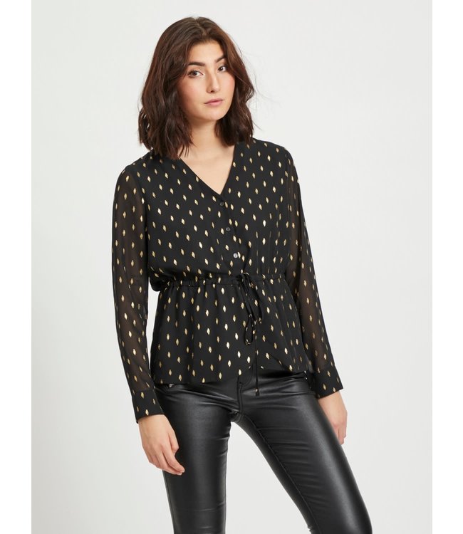 VILA VIJOLISA 3/4 TIE SHIRT/SU