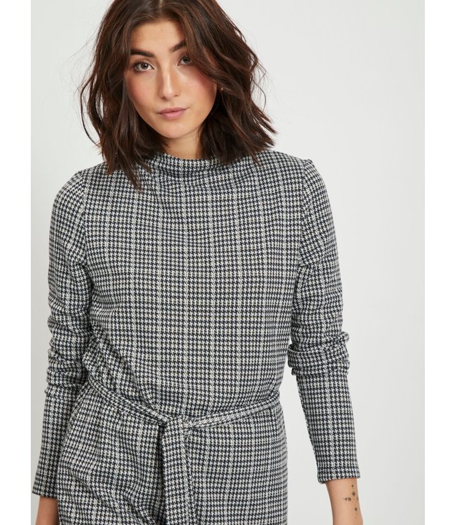 VILA VIHOUNDI DRAPENECK L/S LONG TOP/SU/DES