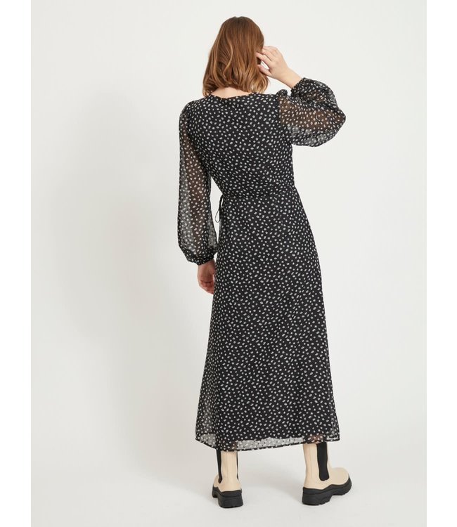 VILA VICELIMA L/S WRAP ANCLE DRESS/SU