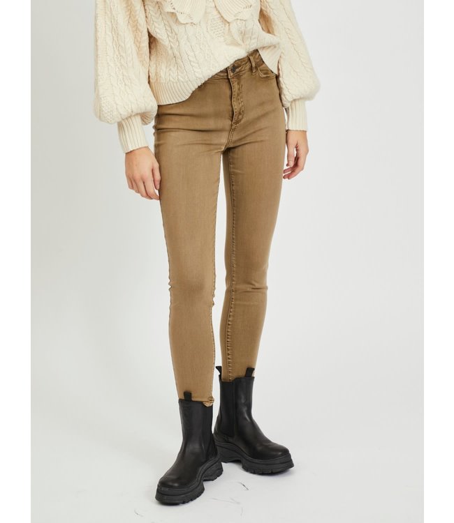 VILA VIAMY RW SKINNY PIGMENT DYE 7/8 JEANS