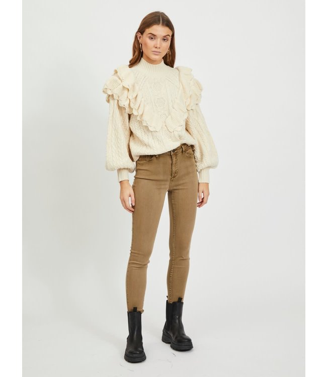 VILA VIAMY RW SKINNY PIGMENT DYE 7/8 JEANS