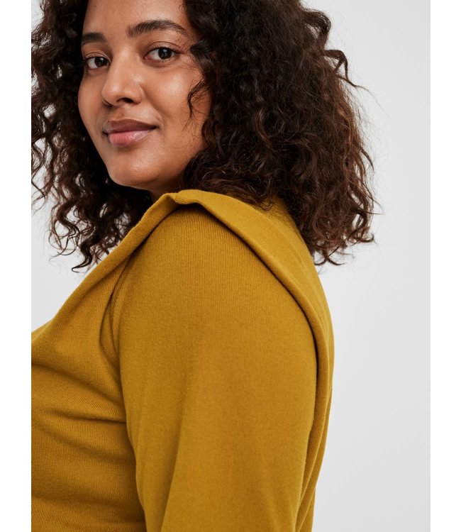 VERO MODA CURVE VMFRYA LS ABOVE KNEE DRESS - S CURVE