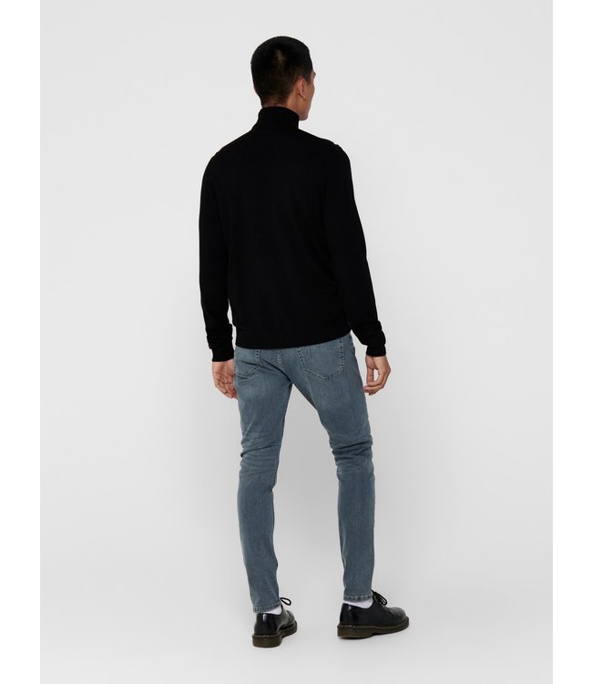 Only & Sons Onsmikkel 12 High Neck Knit Black