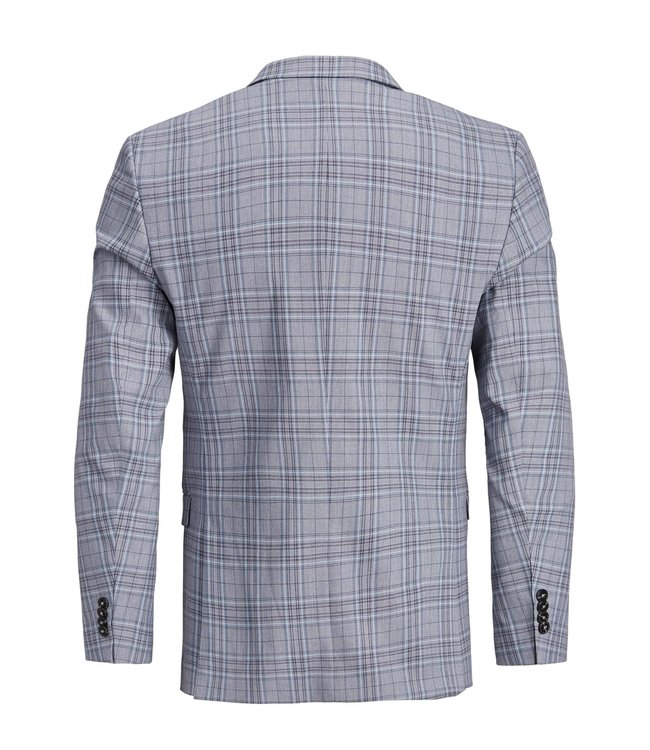 Jack & Jones JPRSOLARIS SPRING CHECK BLAZER B-12 GREY MELANGE