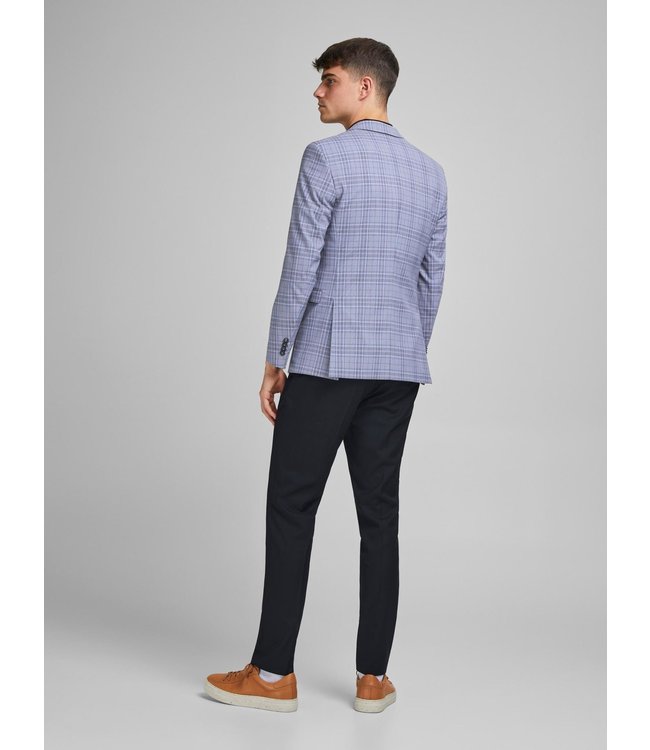 Jack & Jones JPRSOLARIS SPRING CHECK BLAZER B-12 GREY MELANGE