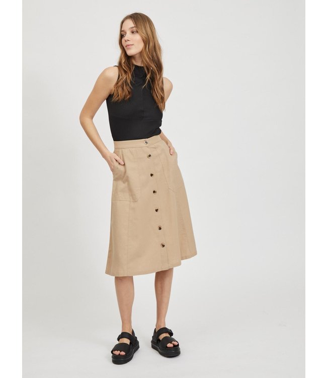VILA VIALINA HW MIDI SKIRT