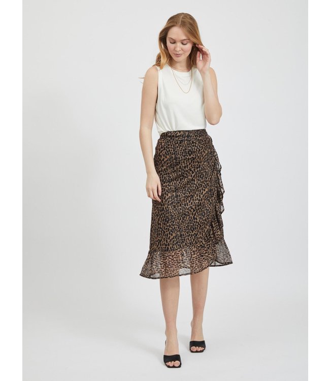 VILA VIVOLETTE HW ANKLE SKIRT- FAV LUX