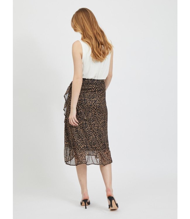 VILA VIVOLETTE HW ANKLE SKIRT- FAV LUX