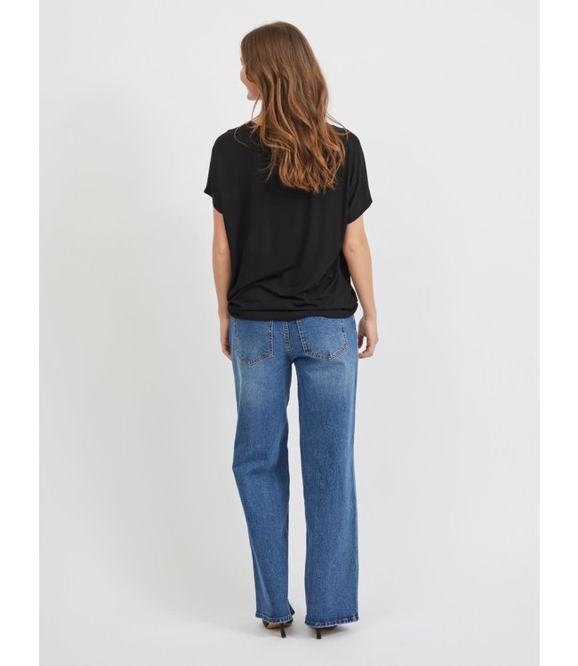 VILA VIBELIS V-NECK S/S TOP/SU