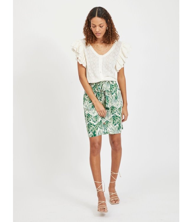 VILA VISANNE HW BUTTON SKIRT/SU