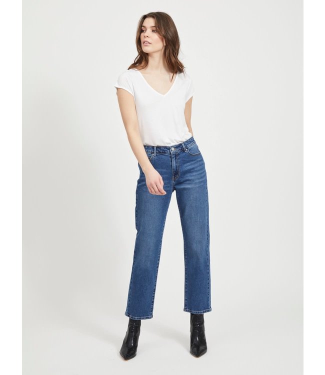 VILA VITRESSY DETAIL V-NECK S/S TOP/SU