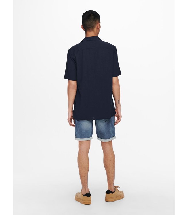 Only & Sons ONSSTEVE LIFE SS SEERSUCKER REG SHIRT