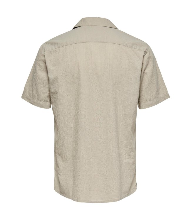 Only & Sons ONSSTEVE LIFE SS SEERSUCKER REG SHIRT