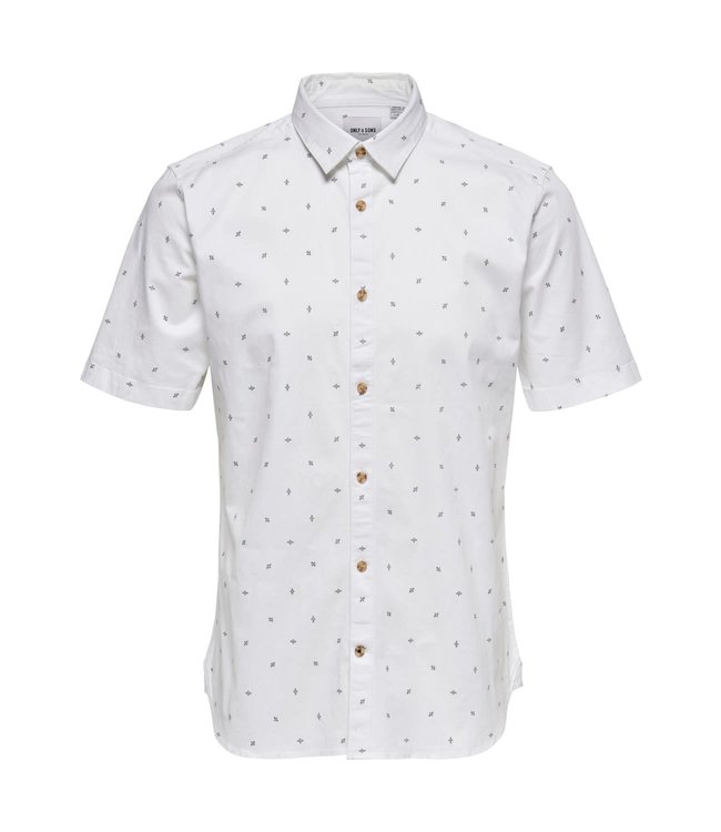 Only & Sons ONSTROY LIFE SS DITSY CHAMBRAY SHIRT