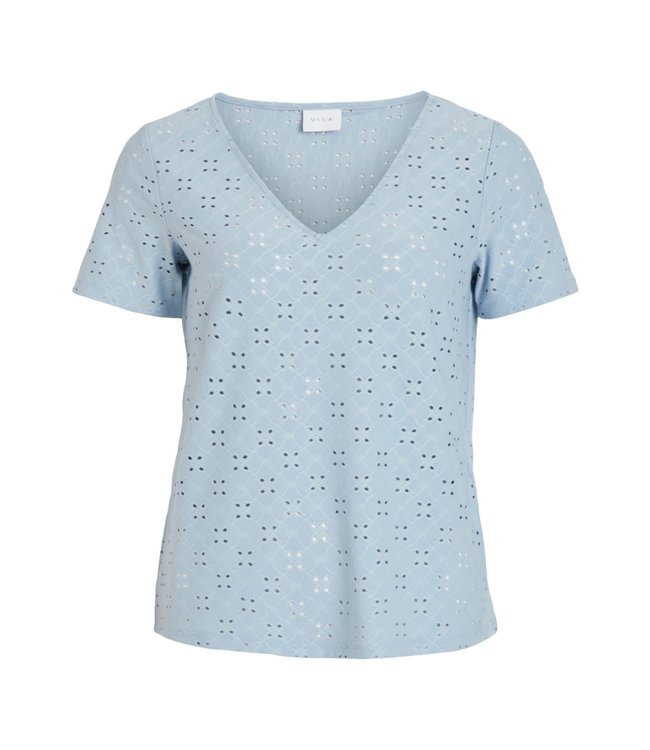 VILA VITRESSY DETAIL V-NECK S/S TOP/SU