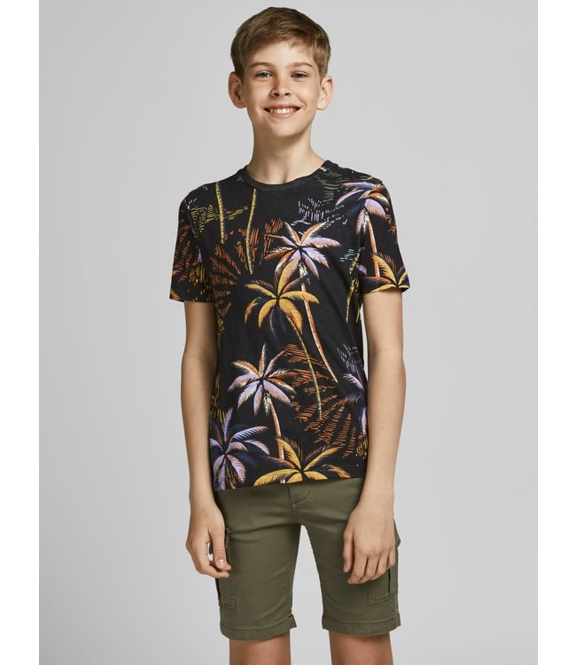 Jack & Jones Junior JORTROPICANA AOP TEE SS CREW NECK JR