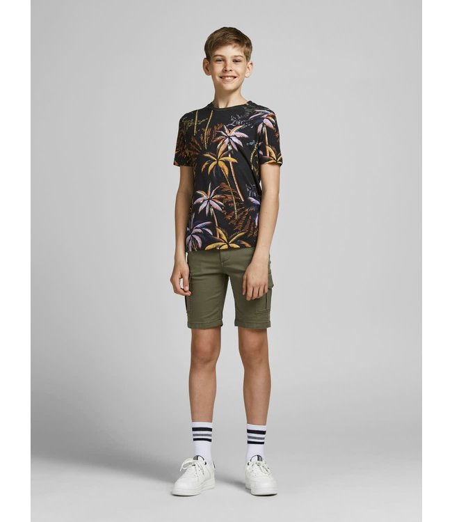 Jack & Jones Junior JORTROPICANA AOP TEE SS CREW NECK JR