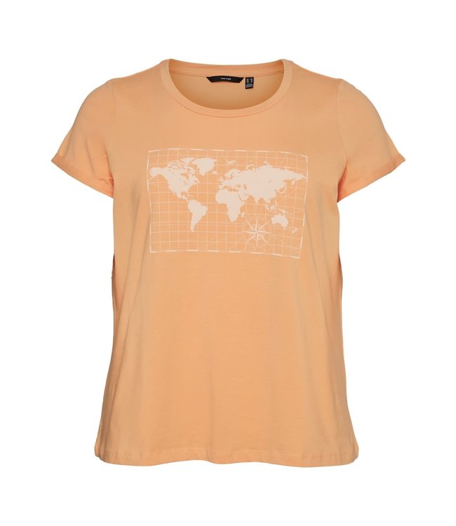 VERO MODA CURVE VMREKKI SS T-SHIRT - S CURVE GA