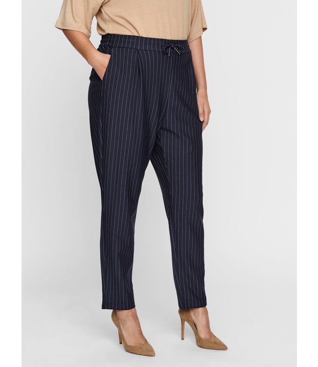 VERO MODA CURVE VMALLINAEVA STRIPE PANT - S CURVE