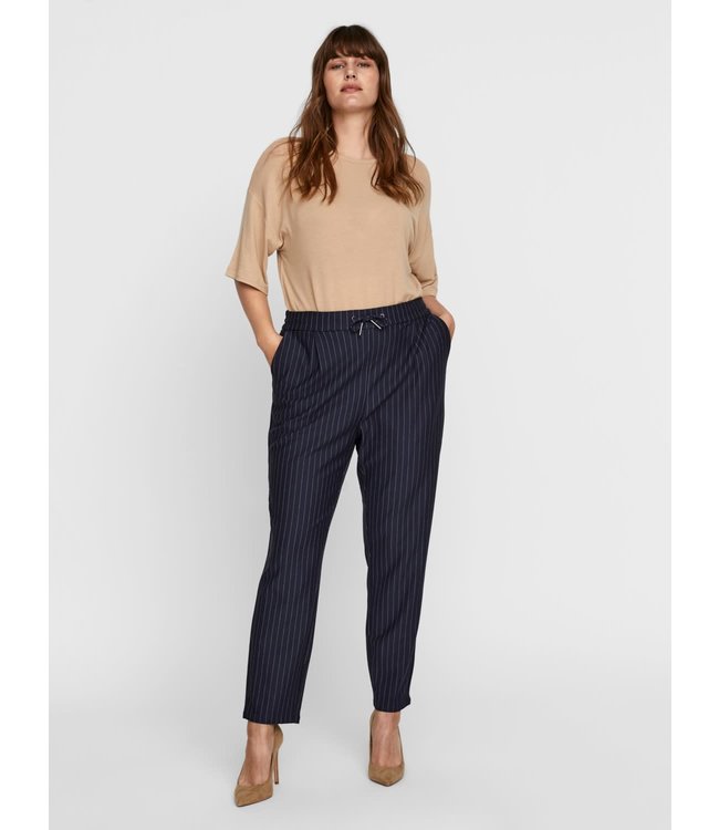 VERO MODA CURVE VMALLINAEVA STRIPE PANT - S CURVE