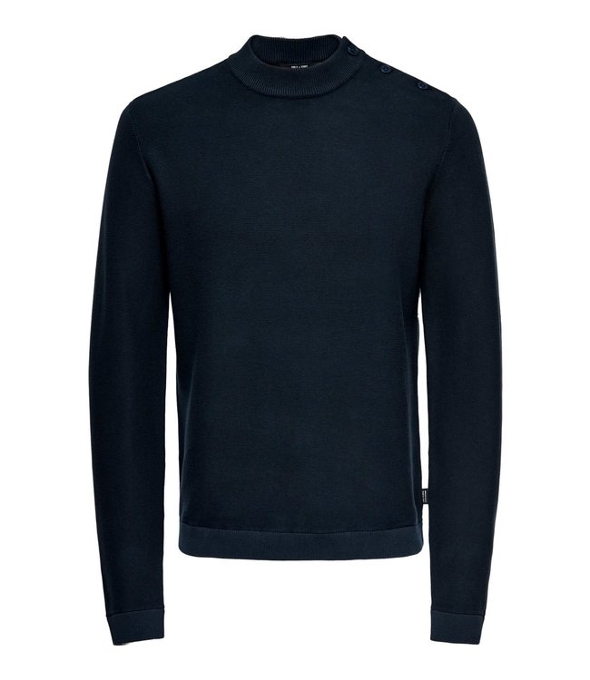 Only & Sons ONSWALDER LIFE BUTTON DETAIL CREW