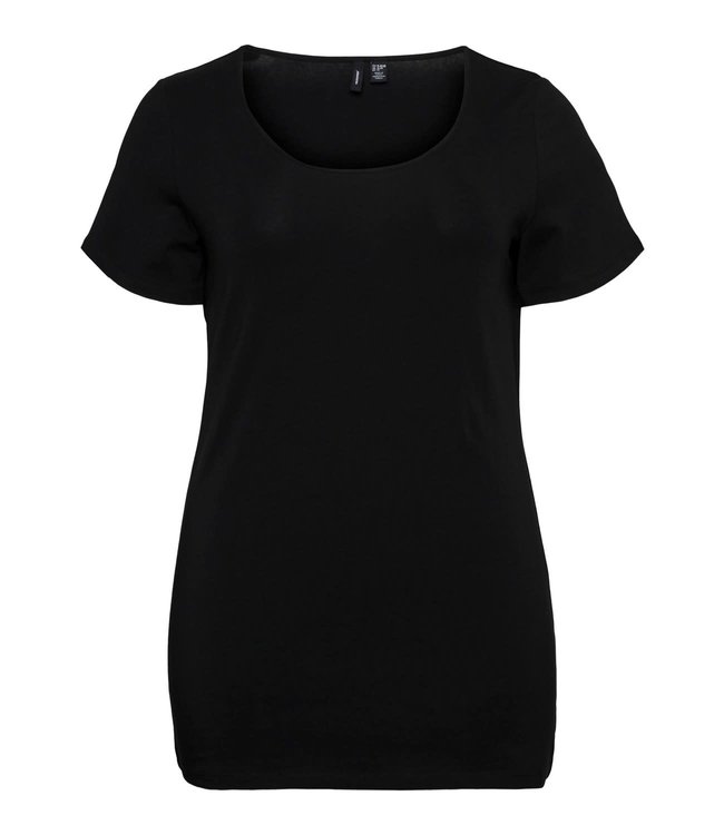 VERO MODA CURVE VMPAXI SS SOFT U-NECK - S CURVE