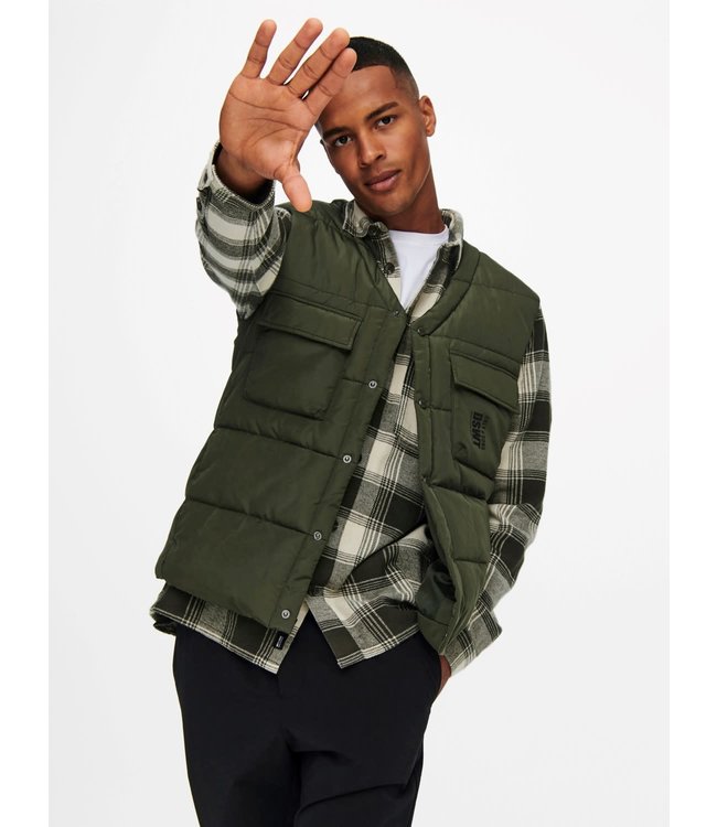 Only & Sons ONSCOLEMAN QUILTED VEST OTW