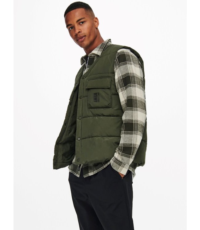 Only & Sons ONSCOLEMAN QUILTED VEST OTW