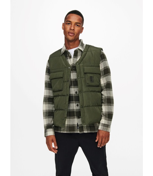 Only & Sons ONSCOLEMAN QUILTED VEST OTW