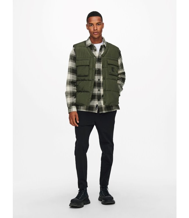 Only & Sons ONSCOLEMAN QUILTED VEST OTW