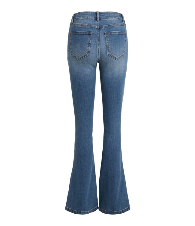 VILA VIEKKO RW FLARED JEANS/SU MDB