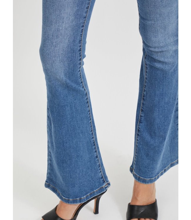 VILA VIEKKO RW FLARED JEANS/SU MDB