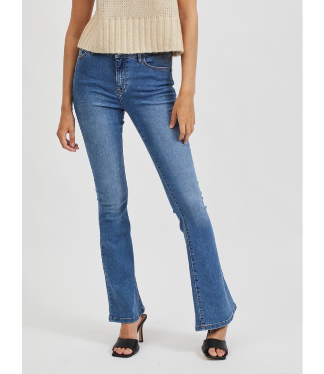 VILA VIEKKO RW FLARED JEANS/SU MDB