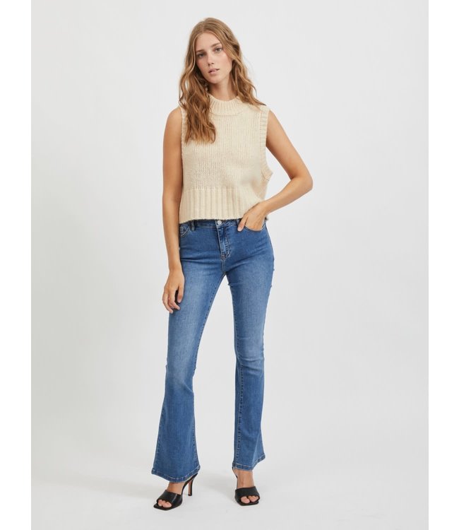 VILA VIEKKO RW FLARED JEANS/SU MDB